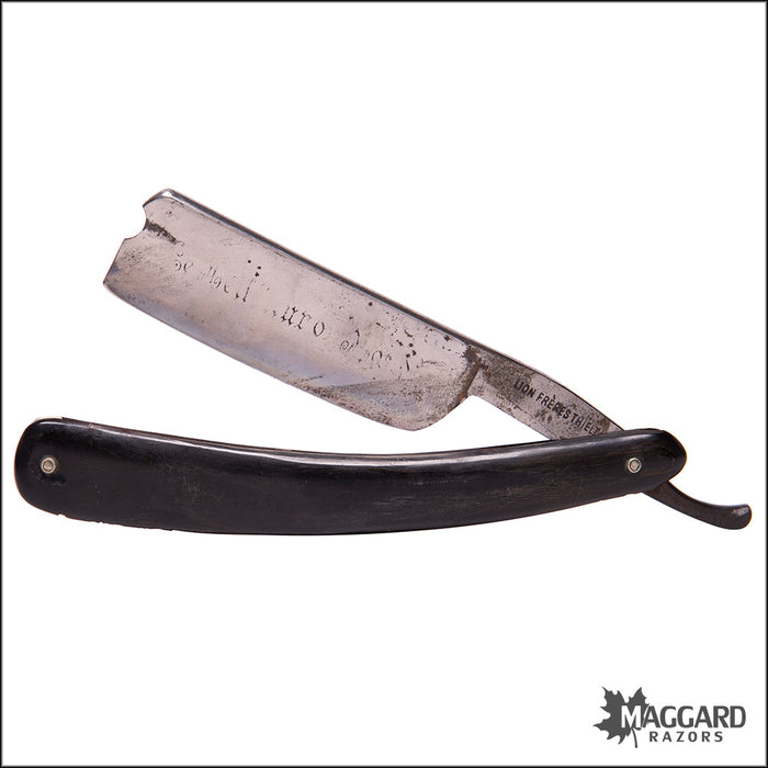 #1084 Vintage Straight Razor - Lion Freresthielt 8/8"+
