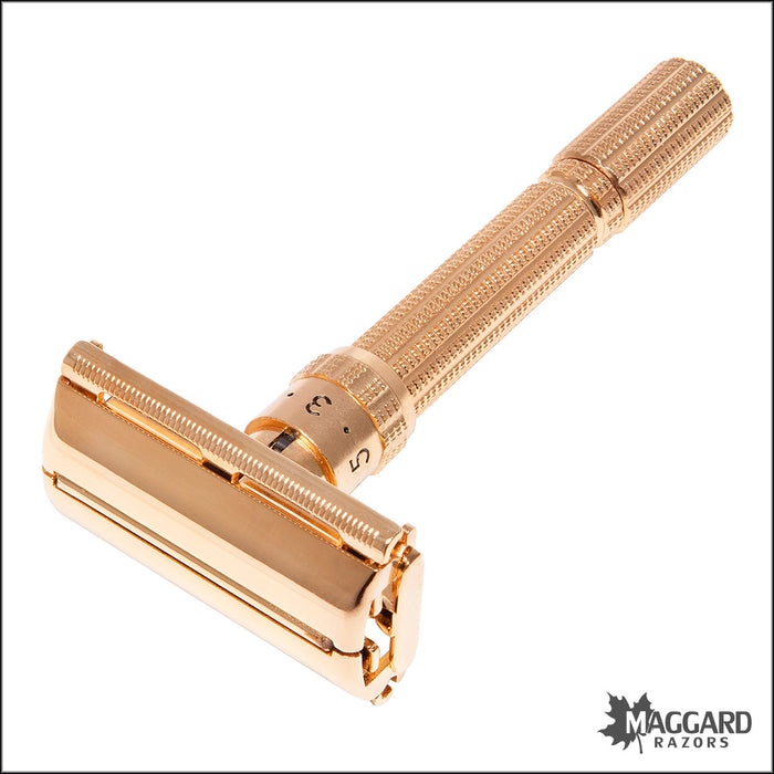 #1103 Gillette Gold Aristocrat Adjustable Razor, Cased, 1964