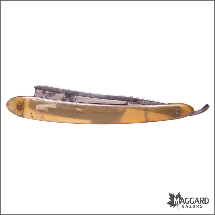 #1114 Vintage Straight Razor - W. Greaves, 13/16+