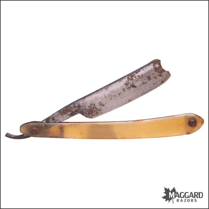 #1115 Vintage Straight Razor - W. Greaves, 13/16+