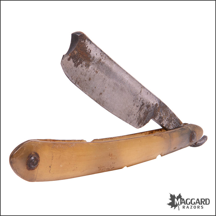 #1115 Vintage Straight Razor - W. Greaves, 13/16+