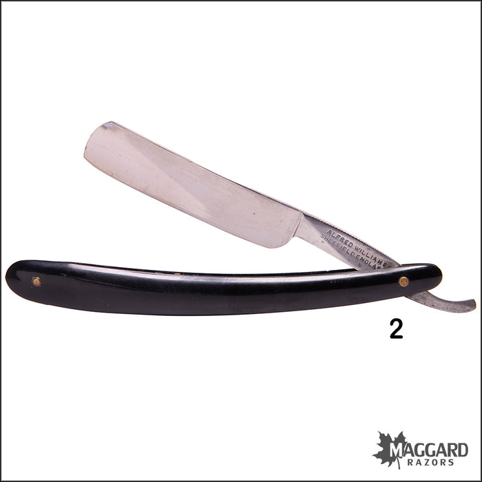 #1122 Vintage set Straight Razors - Afred Williams 5/8,  ca. 1900