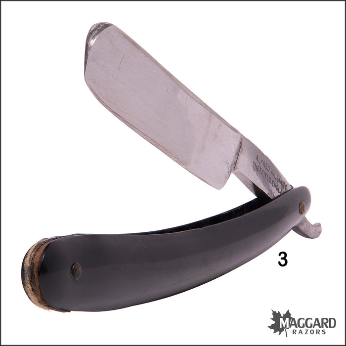 #1122 Vintage set Straight Razors - Afred Williams 5/8,  ca. 1900
