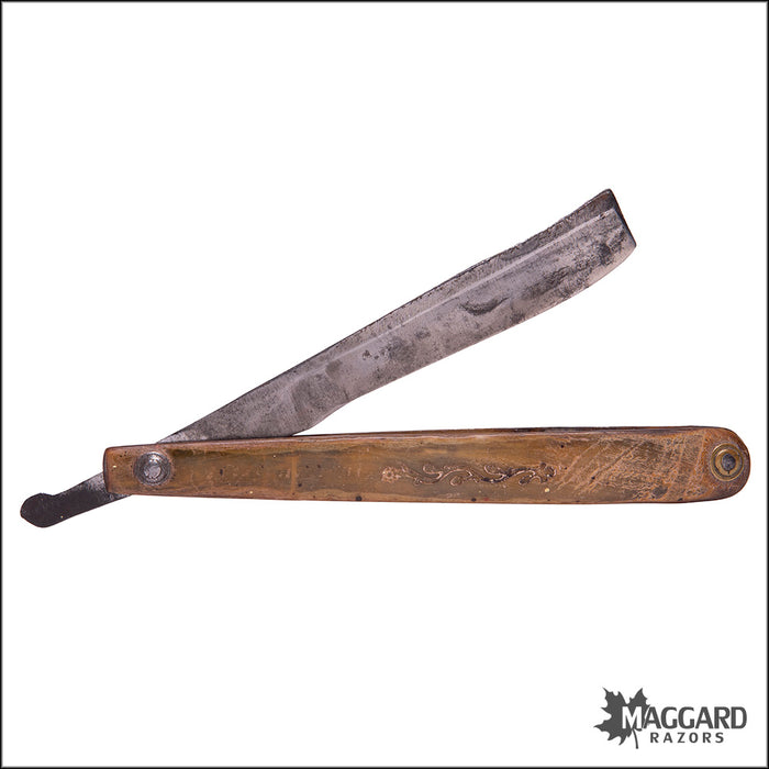 #1124 Vintage Straight Razor - Linley, John (or William)  ca. 1770, 5/8