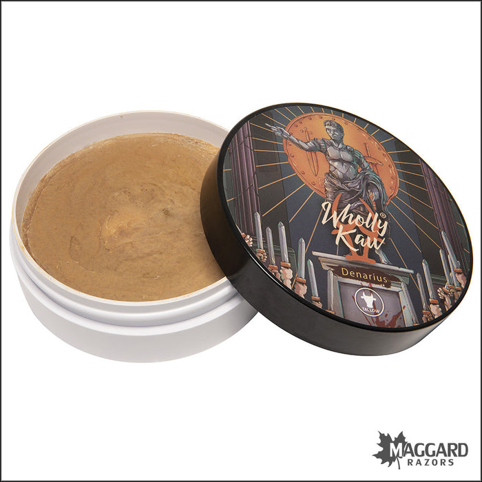 Wholly Kaw Denarius Artisan Shaving Soap, 4oz - Siero Base