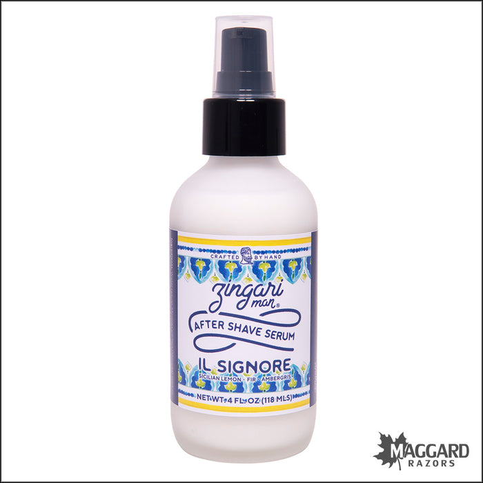 Zingari Man Il Signore Aftershave Serum, 4oz - Alcohol Free