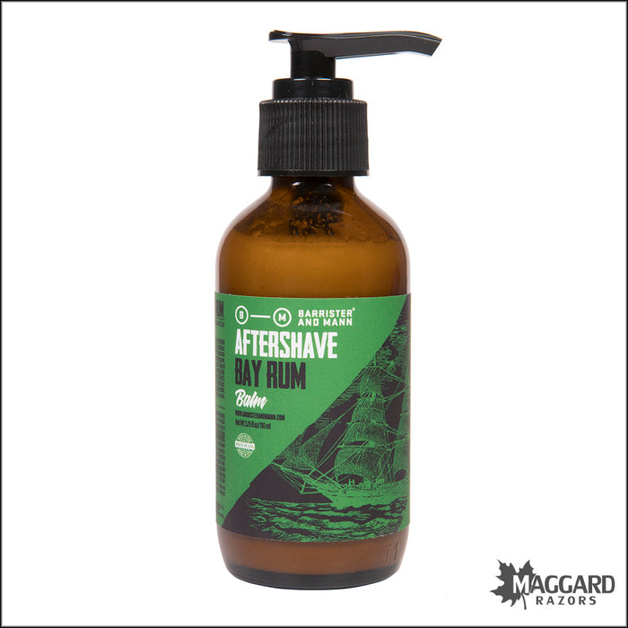 Barrister and Mann Bay Rum Aftershave Balm, 3.75oz