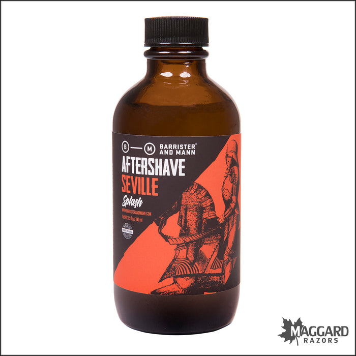 Barrister and Mann Seville Aftershave Splash, 3.5oz