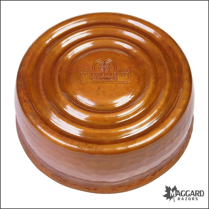 Captains-Choice-Copper-HEAVY-DUTY-Artisan-Lather-Bowl-3