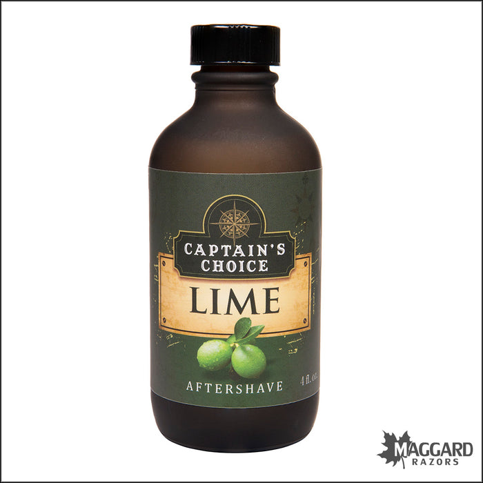 Captain's Choice Lime Artisan Aftershave Splash, 4oz
