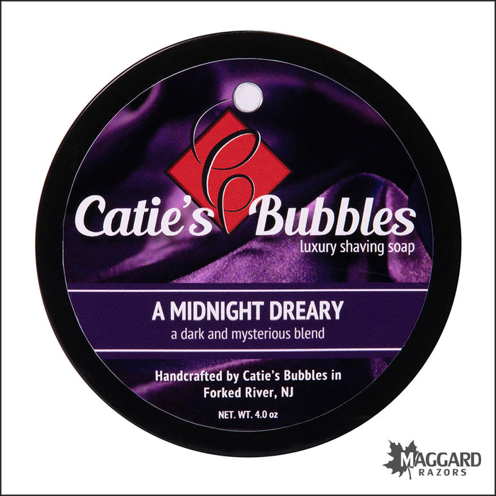Catie's Bubbles A Midnight Dreary Luxury Shaving Soap, 4oz