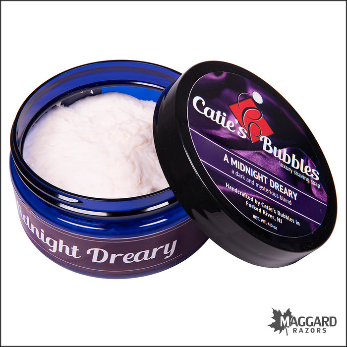 Catie's Bubbles A Midnight Dreary Luxury Shaving Soap, 4oz