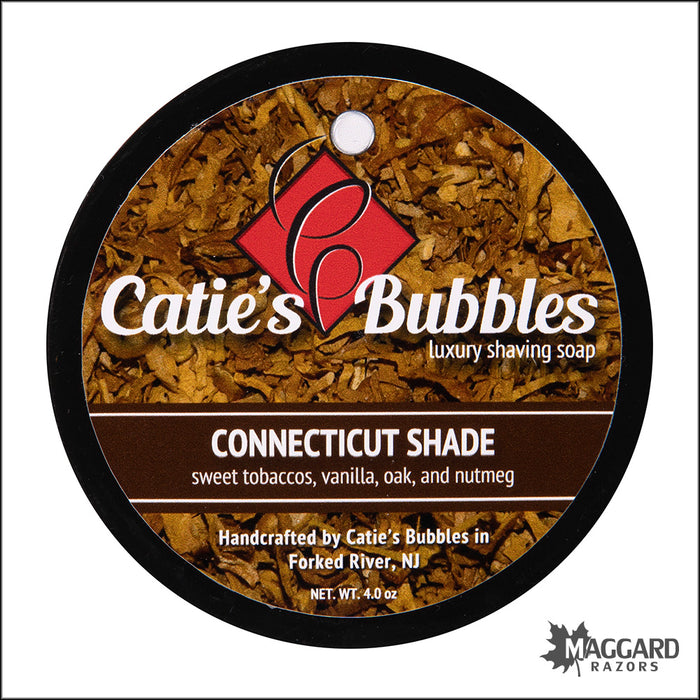 Catie's Bubbles Connecticut Shade Luxury Shaving Soap, 4oz