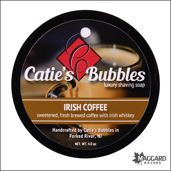Catie's Bubbles Irish Coffee Luxury Shaving Soap, 4oz