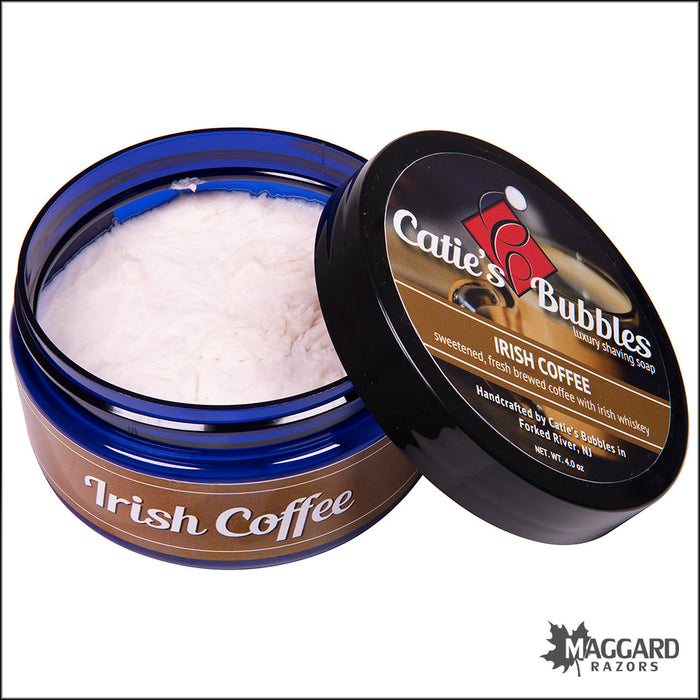 Catie's Bubbles Irish Coffee Luxury Shaving Soap, 4oz