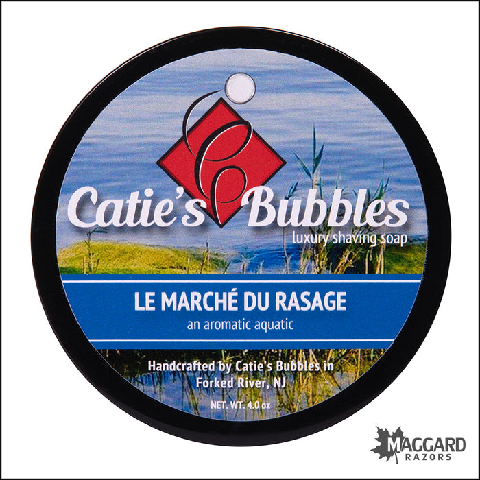 Catie's Bubbles Le Marche du Rasage Luxury Shaving Soap, 4oz
