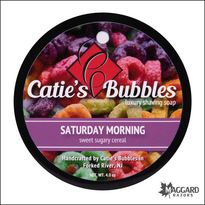 Catie's Bubbles Saturday Morning Luxury Shaving Soap, 4oz