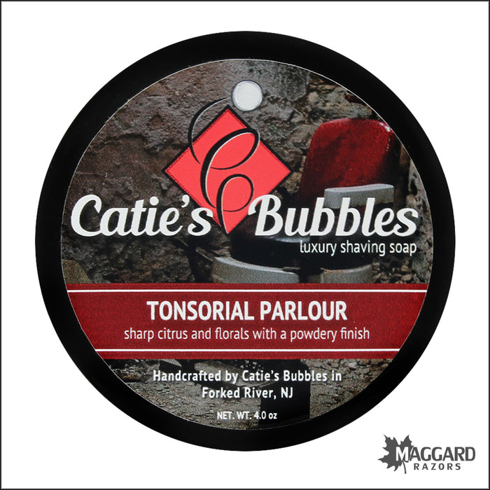 Catie's Bubbles Tonsorial Parlour Luxury Shaving Soap, 4oz