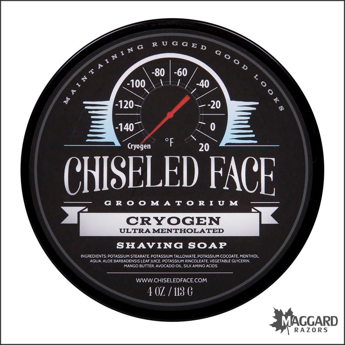 Chiseled Face Cryogen Tallow Shaving Soap, 4oz