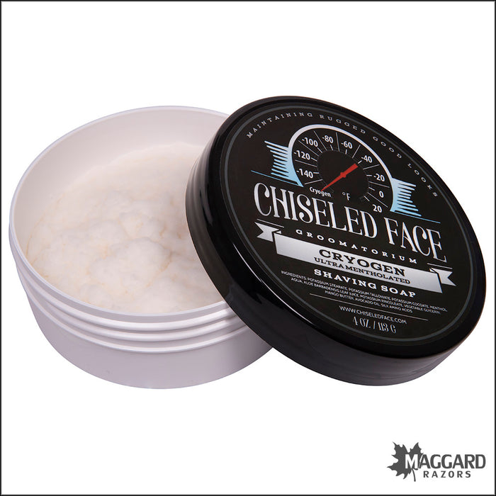 Chiseled Face Cryogen Tallow Shaving Soap, 4oz