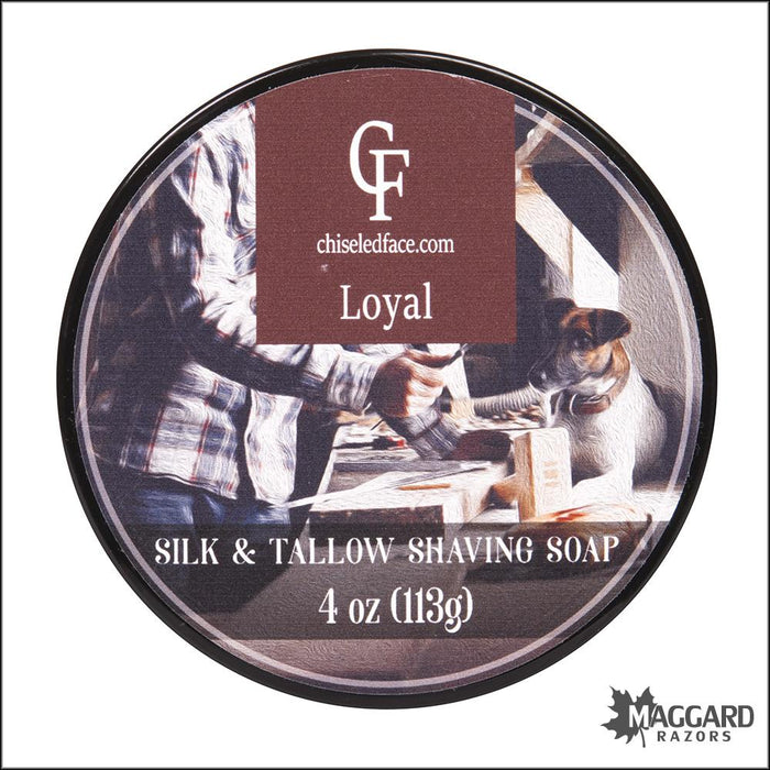 Chiseled-Face-Loyal-Artisan-Shaving-Soap-4oz-Silk-Tallow-1