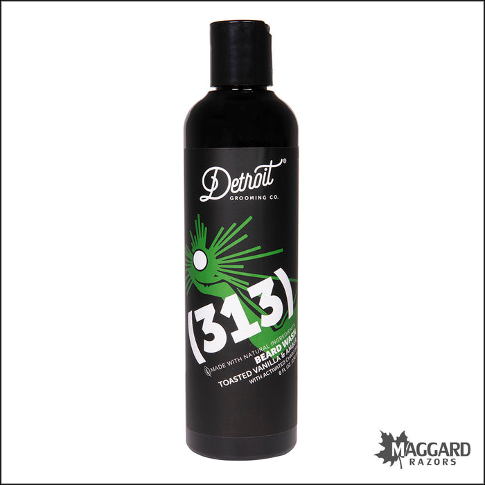 Detroit Grooming Co. (313) Toasted Vanilla and Amber Beard Wash, 8oz