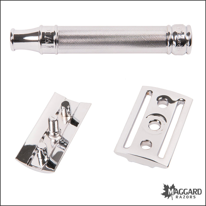 Edwin Jagger DE89BA11BL Chrome Barley Handle DE Safety Razor