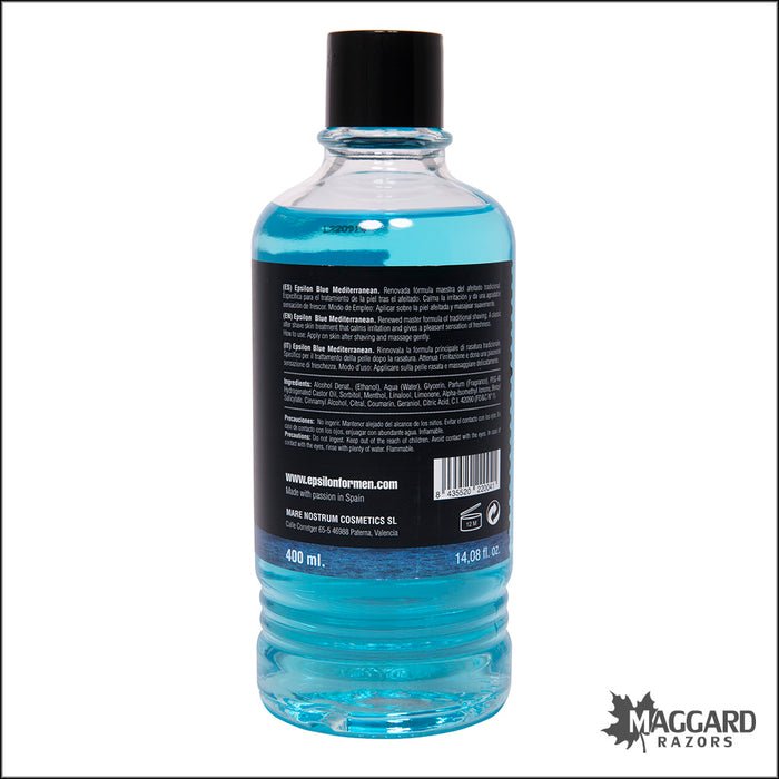 Epsilon 01 Blue Mediterranean Aftershave Splash, 400ml