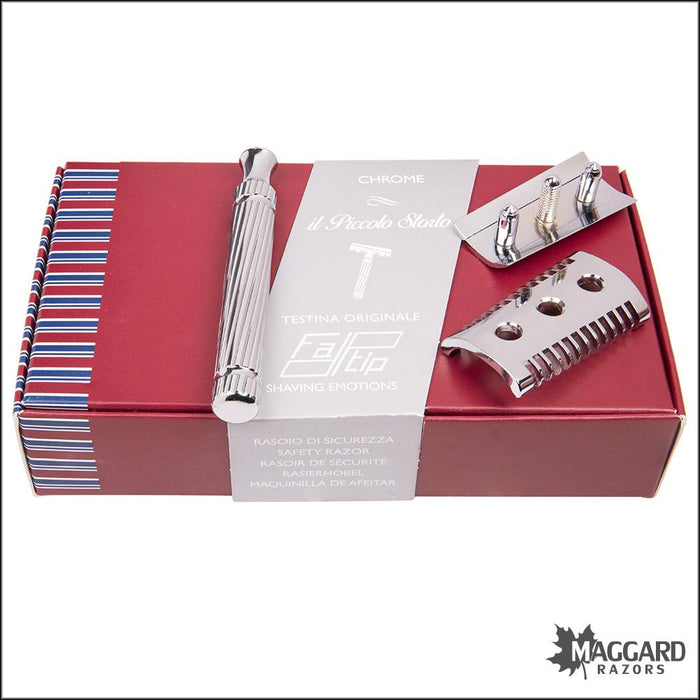 Fatip-il-Piccolo-Storto-Originale-Chrome-Open-Comb-Slant-DE-Safety-Razor-3