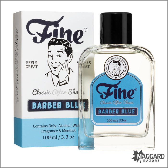 Fine Accoutrements Barber Blue Classic Aftershave Splash, 100ml