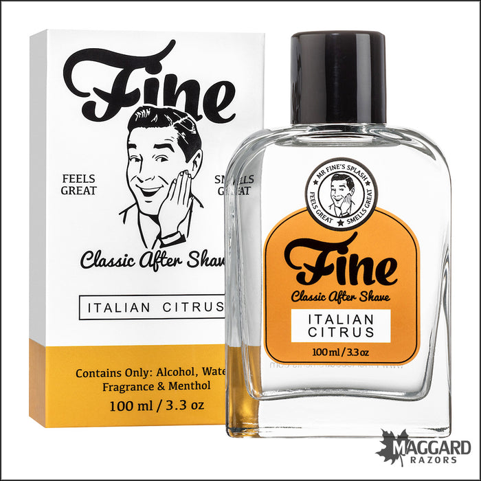 Fine Accoutrements Italian Citrus Classic Aftershave Splash, 100ml