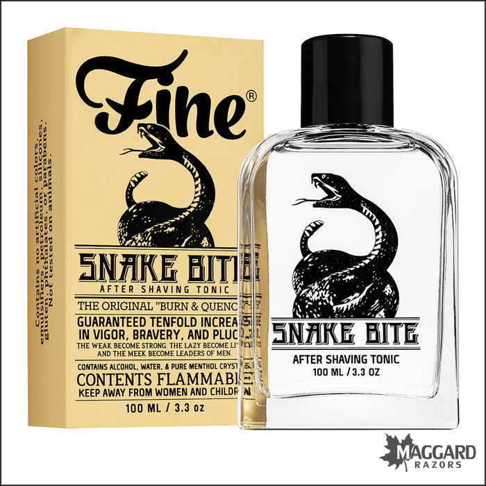 Fine Accoutrements Snake Bite Classic Aftershave Splash, 100ml