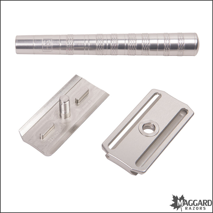 Henson Shaving AL13 Aircraft Aluminum Machined DE Safety Razor, Mild Exposure