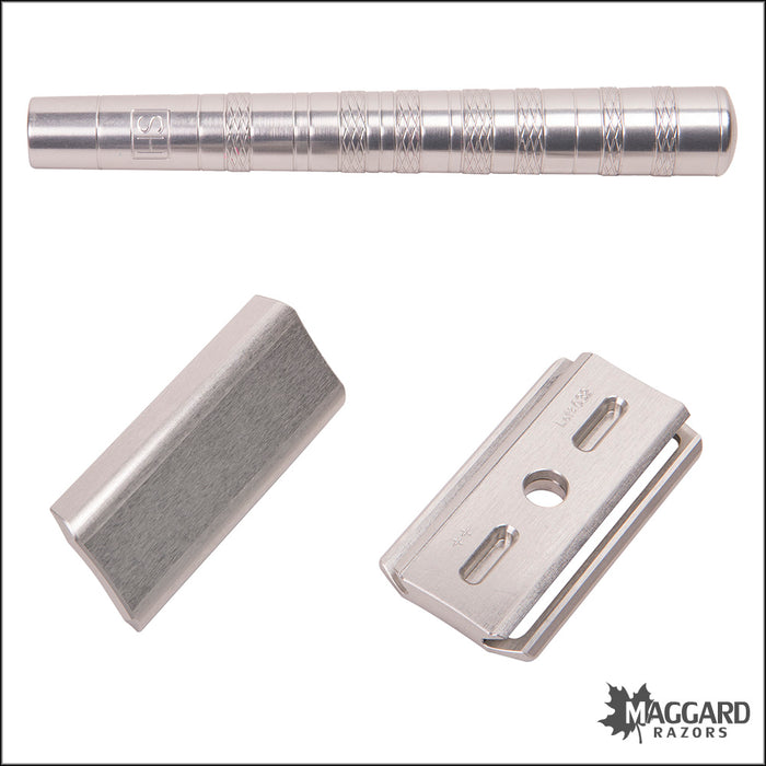 Henson Shaving AL13 Aircraft Aluminum Machined DE Safety Razor, Mild Exposure