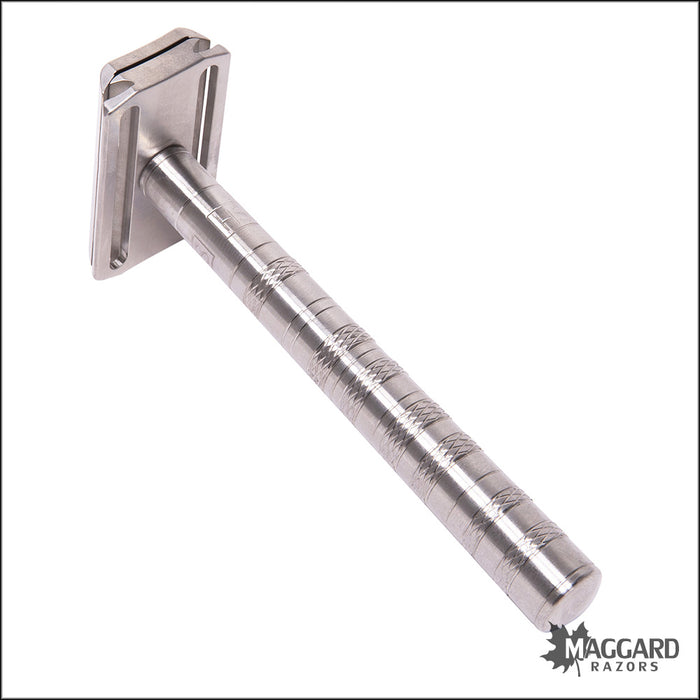 Henson Shaving Ti22 Titanium Machined DE Safety Razor, Medium Exposure