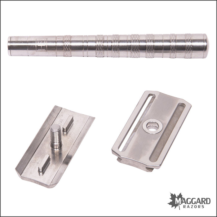 Henson Shaving Ti22 Titanium Machined DE Safety Razor, Medium Exposure