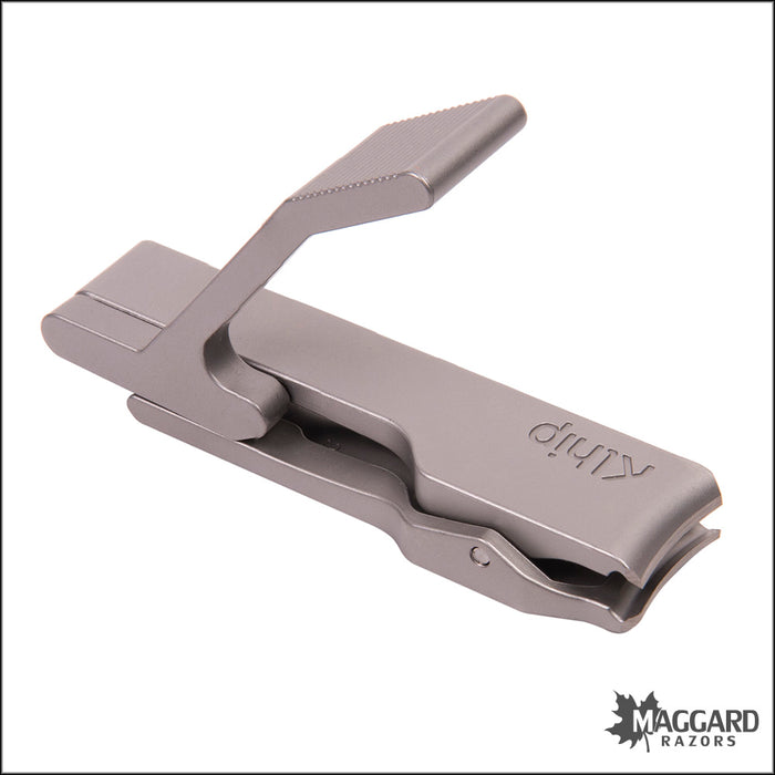 Klhip Ultimate Clipper Stainless Steel Ergonomically Correct Nail Clipper with Handmade Leather Case