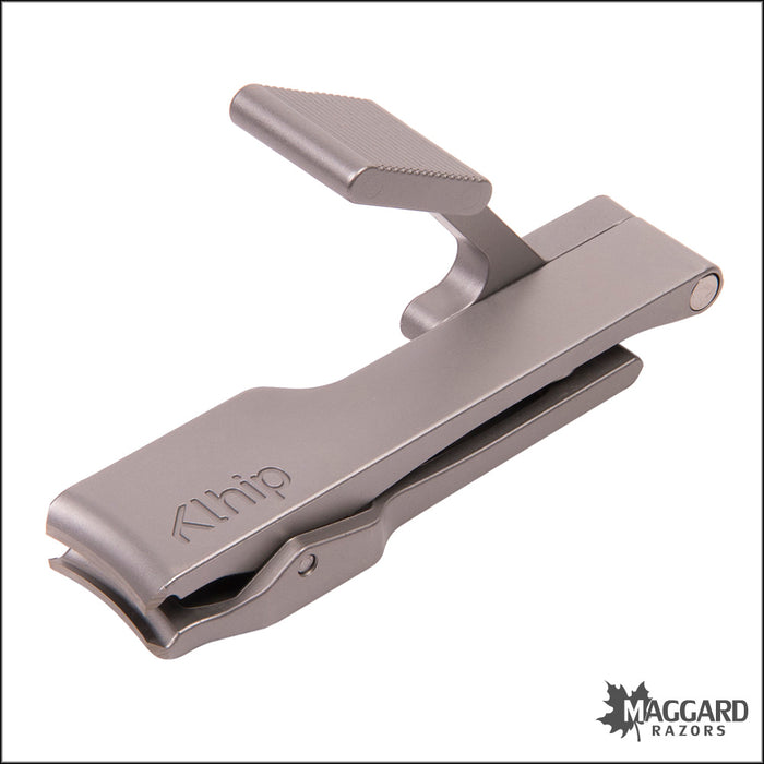 Klhip Ultimate Clipper Stainless Steel Ergonomically Correct Nail Clipper with Handmade Leather Case