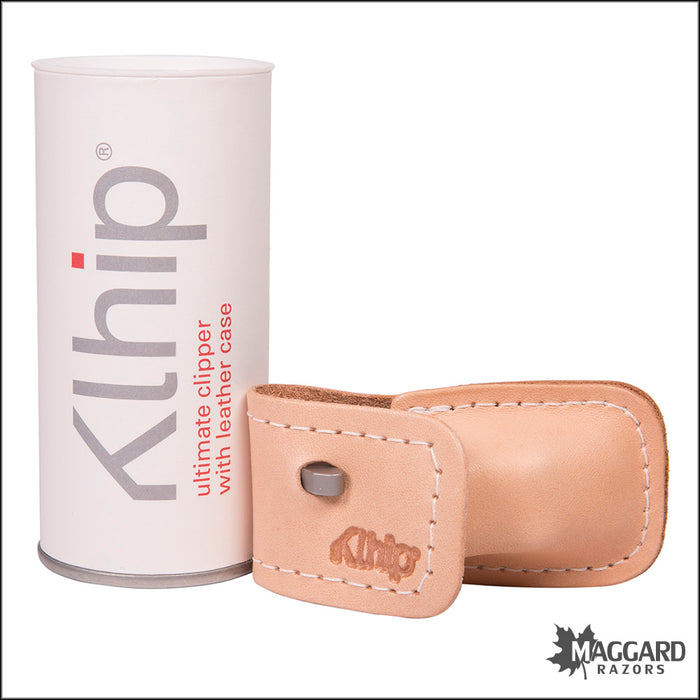 Klhip Ultimate Clipper Stainless Steel Ergonomically Correct Nail Clipper with Handmade Leather Case