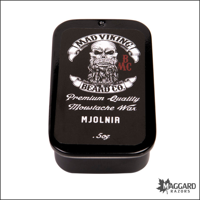 Mad Viking Beard Co. Mjolnir Moustache Wax Strong Hold, .5oz