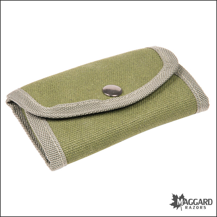 Maggard Razors Safety Razor Khaki Set Travel Case - Green