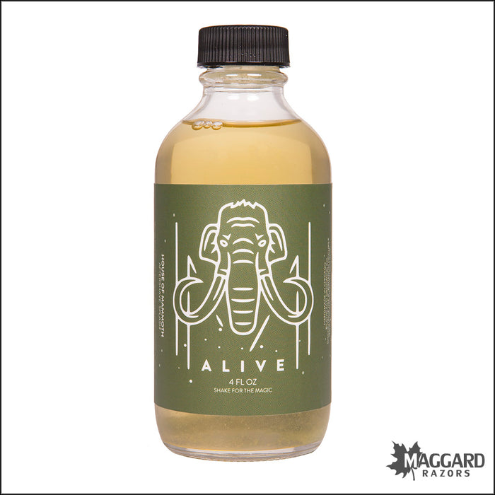 House of Mammoth Alive Artisan Aftershave Splash, 4oz