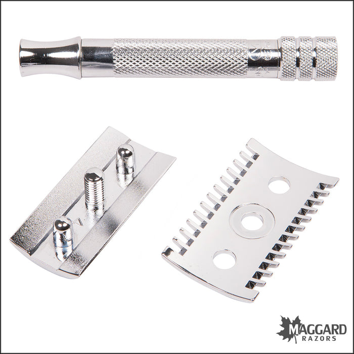 Merkur 15C Classic Chrome Open Comb DE Safety Razor