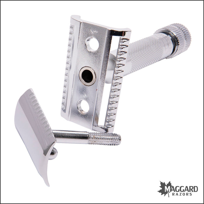 Merkur 37C Chrome Heavy Duty Slant Head DE Safety Razor