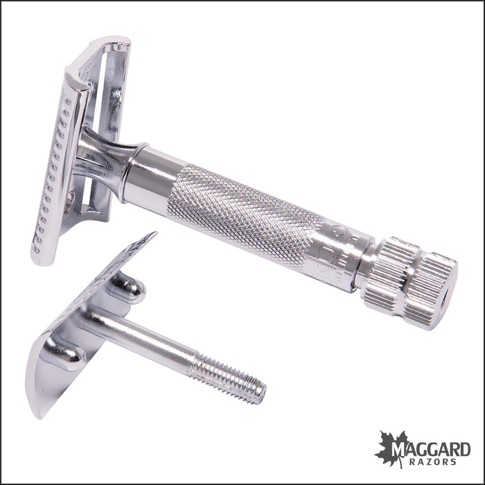 Merkur 37C Chrome Heavy Duty Slant Head DE Safety Razor
