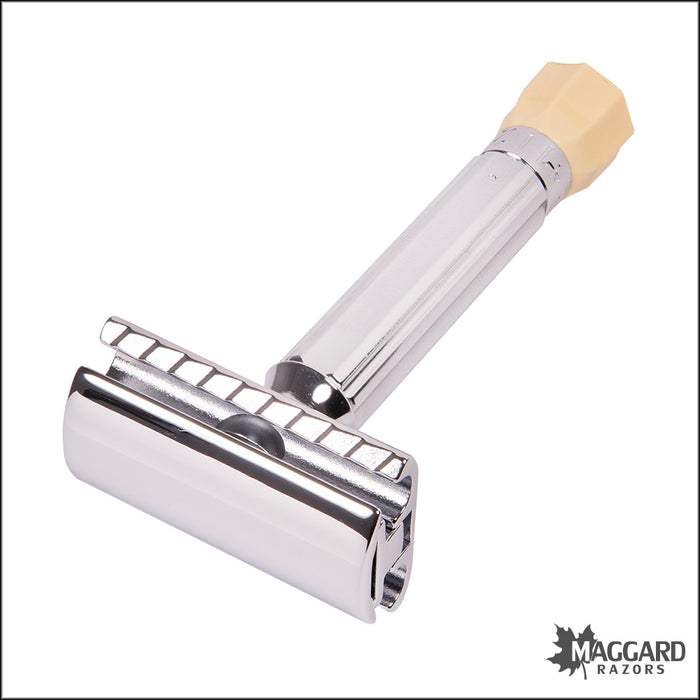 Merkur 50c Progress Adjustable Chrome Closed Comb DE Safety Razor