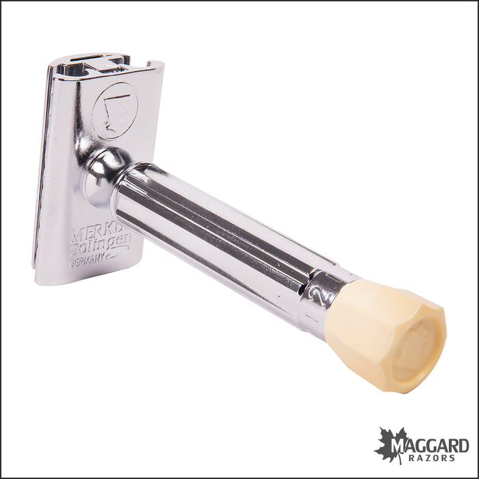 Merkur 50c Progress Adjustable Chrome Closed Comb DE Safety Razor
