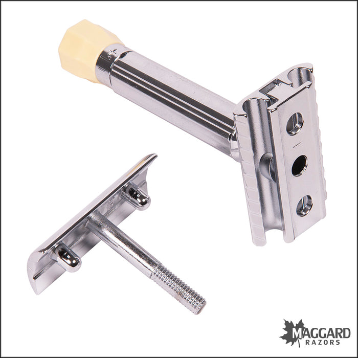 Merkur 50c Progress Adjustable Chrome Closed Comb DE Safety Razor