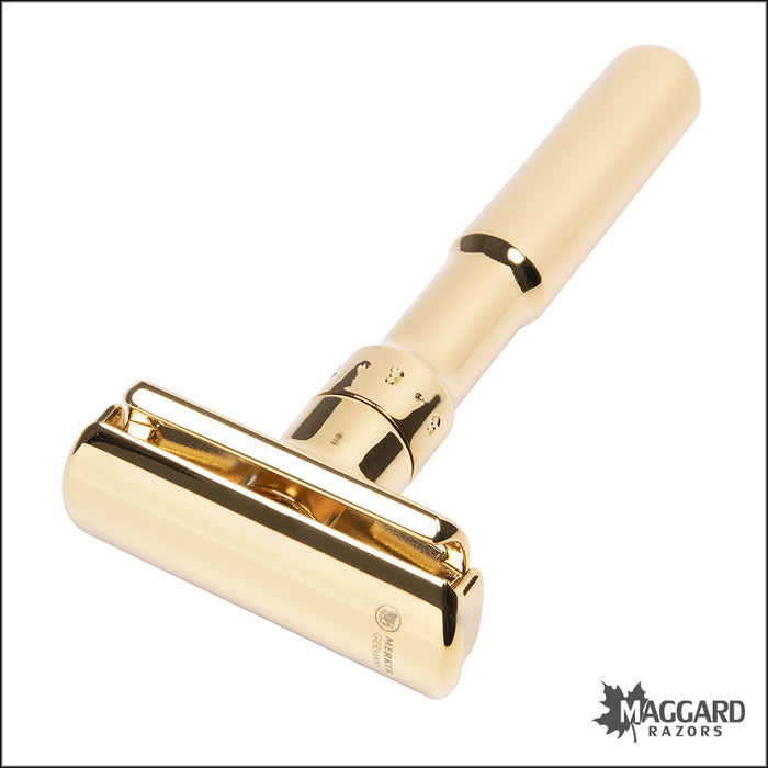 Merkur Futur Gold Adjustable Closed Comb DE Safety Razor
