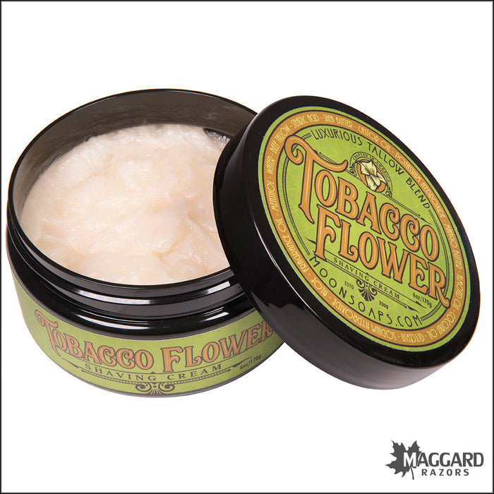 Moon Tobacco Flower Artisan Shaving Cream, 6oz